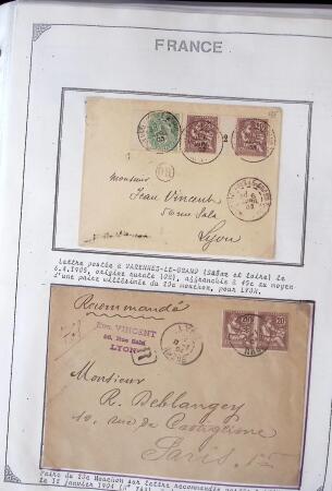 1346-1930 Lot de lettres anciennes de France et étranger,