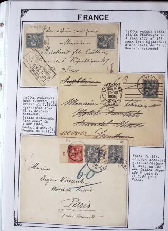 1346-1930 Lot de lettres anciennes de France et étranger,