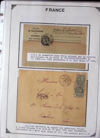 1346-1930 Lot de lettres anciennes de France et étranger,