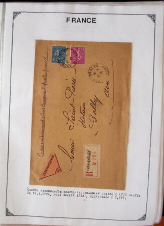 1346-1930 Lot de lettres anciennes de France et étranger,