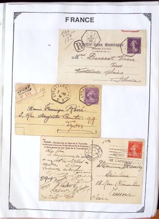 1346-1930 Lot de lettres anciennes de France et étranger,