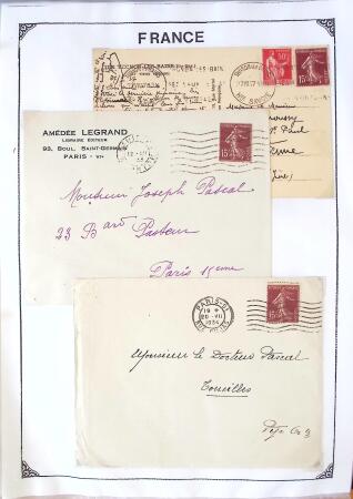 1346-1930 Lot de lettres anciennes de France et étranger,