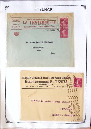 1346-1930 Lot de lettres anciennes de France et étranger,