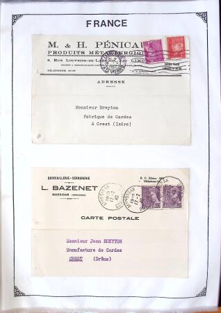 1346-1930 Lot de lettres anciennes de France et étranger,