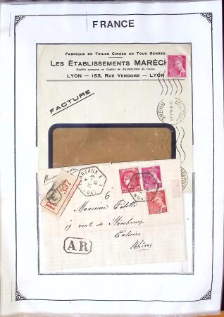 1346-1930 Lot de lettres anciennes de France et étranger,