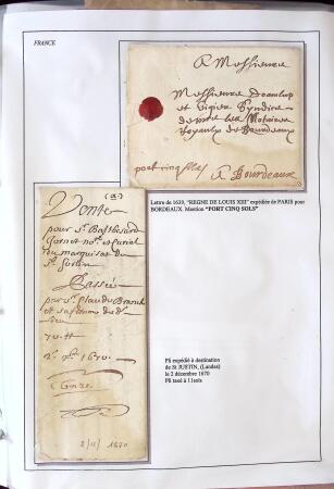 1346-1930 Lot de lettres anciennes de France et étranger,