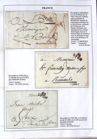 1346-1930 Lot de lettres anciennes de France et étranger,