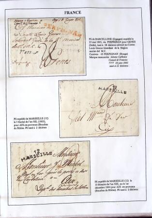 1346-1930 Lot de lettres anciennes de France et étranger,