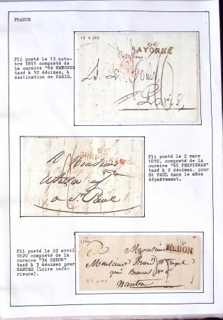 1346-1930 Lot de lettres anciennes de France et étranger,