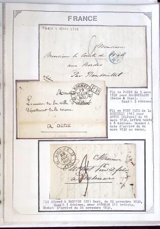 1346-1930 Lot de lettres anciennes de France et étranger,