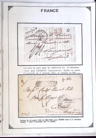 1346-1930 Lot de lettres anciennes de France et étranger,