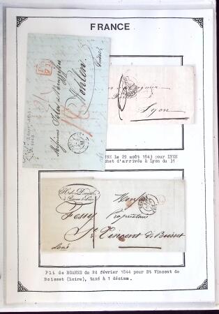 1346-1930 Lot de lettres anciennes de France et étranger,