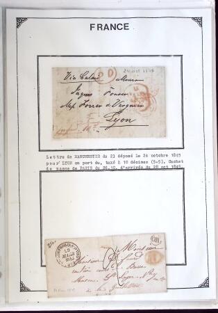 1346-1930 Lot de lettres anciennes de France et étranger,