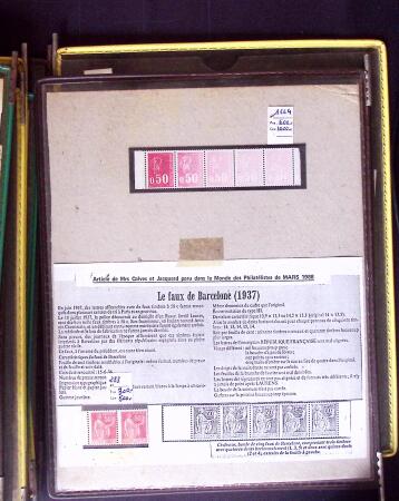 1943-1996 Lot de timbre avec des séries de personnage