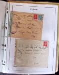 1943-1996 Lot de timbre avec des séries de personnage