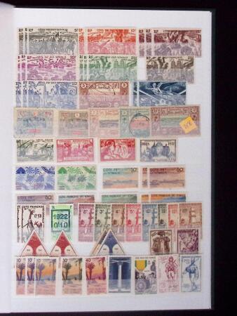 1890-1990 Collection des colonies en 6 albums plus