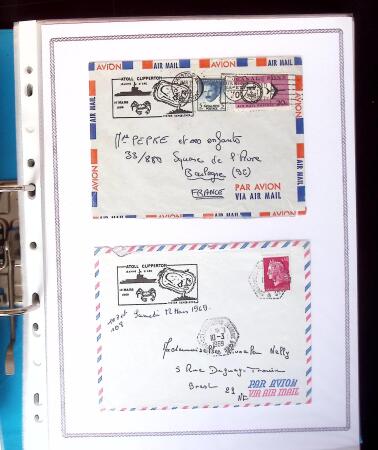 1964-2010 8 beaux classeurs de Poste Navale: porte-hélicoptères