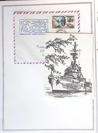 1964-2010 8 beaux classeurs de Poste Navale: porte-hélicoptères