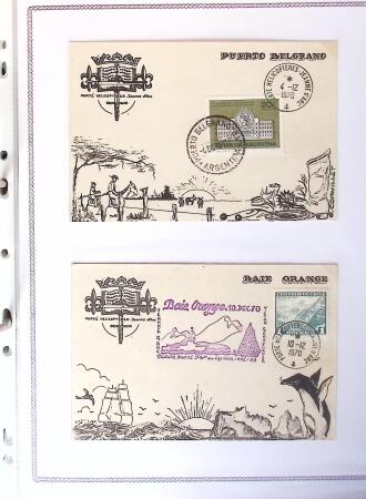 1964-2010 8 beaux classeurs de Poste Navale: porte-hélicoptères