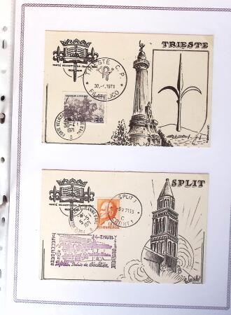1964-2010 8 beaux classeurs de Poste Navale: porte-hélicoptères