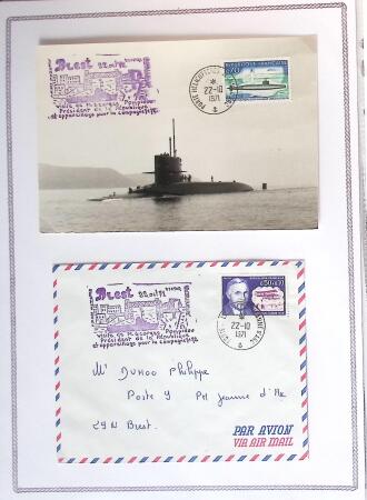 1964-2010 8 beaux classeurs de Poste Navale: porte-hélicoptères