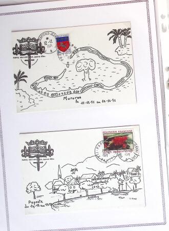 1964-2010 8 beaux classeurs de Poste Navale: porte-hélicoptères