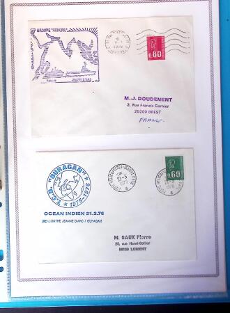 1964-2010 8 beaux classeurs de Poste Navale: porte-hélicoptères