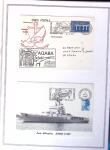 1964-2010 8 beaux classeurs de Poste Navale: porte-hélicoptères