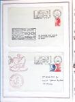 1964-2010 8 beaux classeurs de Poste Navale: porte-hélicoptères