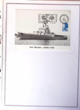 1964-2010 8 beaux classeurs de Poste Navale: porte-hélicoptères