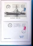 1964-2010 8 beaux classeurs de Poste Navale: porte-hélicoptères