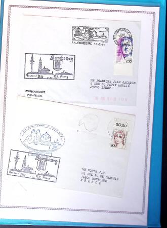 1964-2010 8 beaux classeurs de Poste Navale: porte-hélicoptères