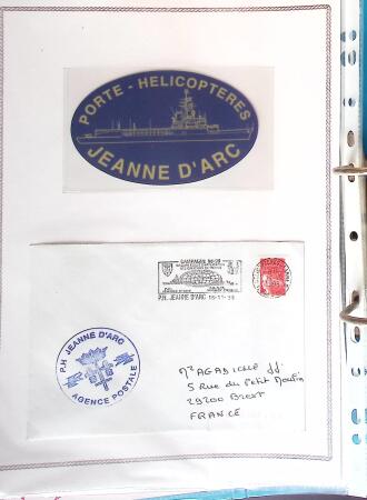 1964-2010 8 beaux classeurs de Poste Navale: porte-hélicoptères