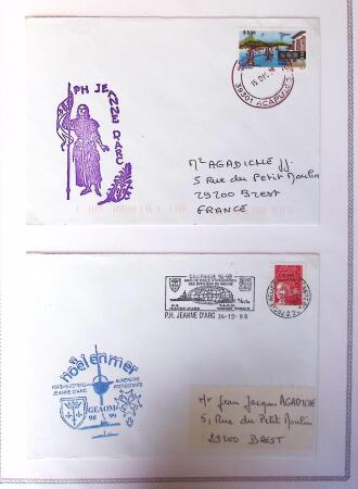 1964-2010 8 beaux classeurs de Poste Navale: porte-hélicoptères
