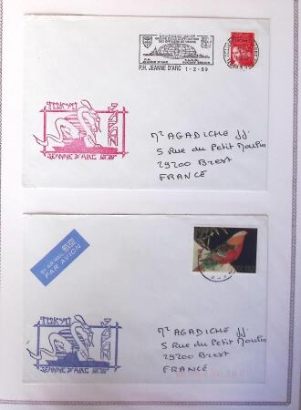 1964-2010 8 beaux classeurs de Poste Navale: porte-hélicoptères