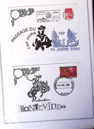 1964-2010 8 beaux classeurs de Poste Navale: porte-hélicoptères