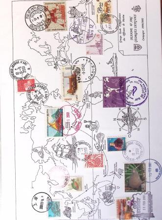 1964-2010 8 beaux classeurs de Poste Navale: porte-hélicoptères