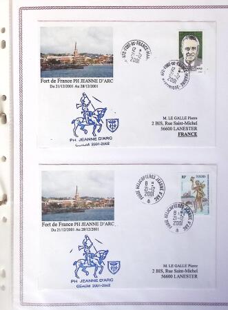 1964-2010 8 beaux classeurs de Poste Navale: porte-hélicoptères