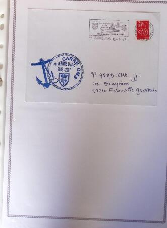 1964-2010 8 beaux classeurs de Poste Navale: porte-hélicoptères