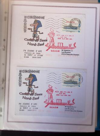 1964-2010 8 beaux classeurs de Poste Navale: porte-hélicoptères