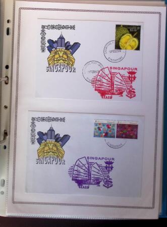 1964-2010 8 beaux classeurs de Poste Navale: porte-hélicoptères