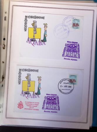 1964-2010 8 beaux classeurs de Poste Navale: porte-hélicoptères