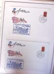 1964-2010 8 beaux classeurs de Poste Navale: porte-hélicoptères