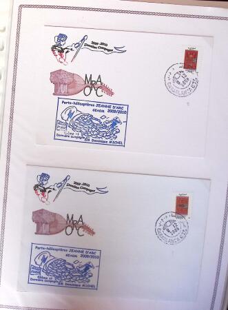 1964-2010 8 beaux classeurs de Poste Navale: porte-hélicoptères