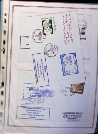 1964-2010 8 beaux classeurs de Poste Navale: porte-hélicoptères