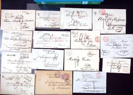 1820-1876 Lot d'une centaine de lettres diverse, avec
