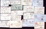 1820-1876 Lot d'une centaine de lettres diverse, avec