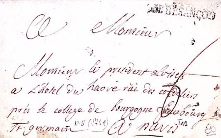 1739-1826 Petite boite de lettres avec des marque postales
