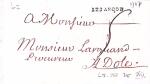1739-1826 Petite boite de lettres avec des marque postales