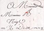 1739-1826 Petite boite de lettres avec des marque postales